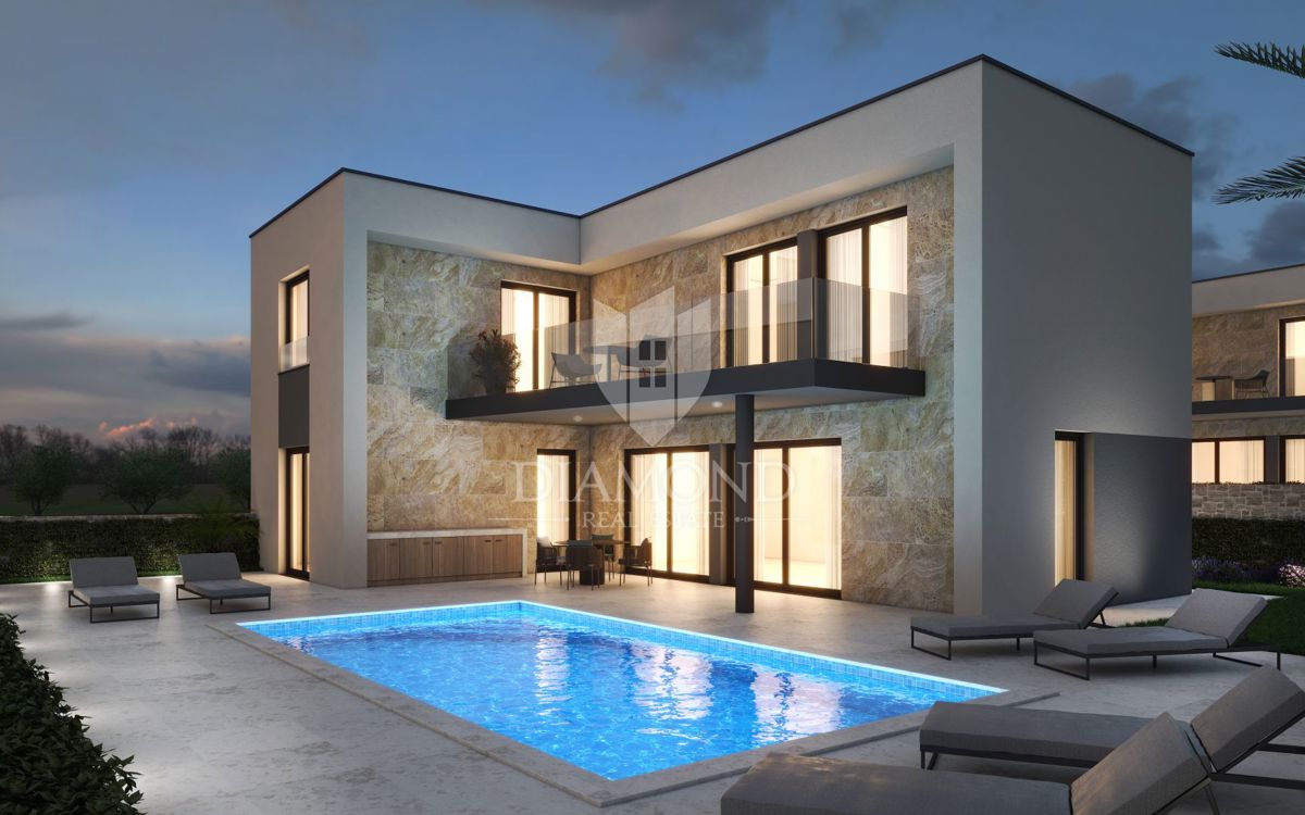 Fasana, dintorni, casa nuova con piscina