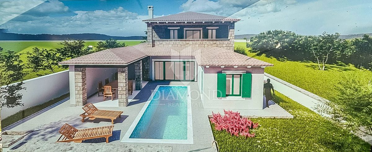 Momiano, nuova costruzione, villa con piscina!