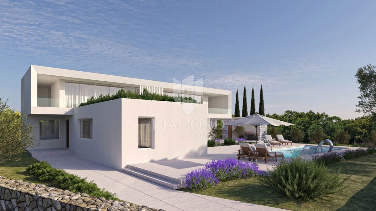 Svetvinčenat, terreno edificabile con concessione edilizia per la costruzione di una villa 