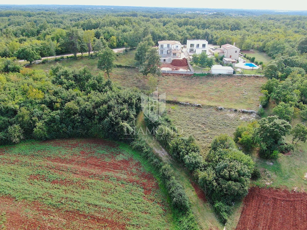 Svetvinčenat, terreno edificabile con concessione edilizia per la costruzione di una villa 