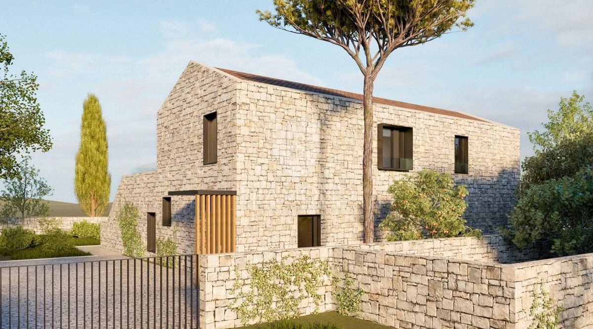 Barban, terreno attraente con progetto preliminare