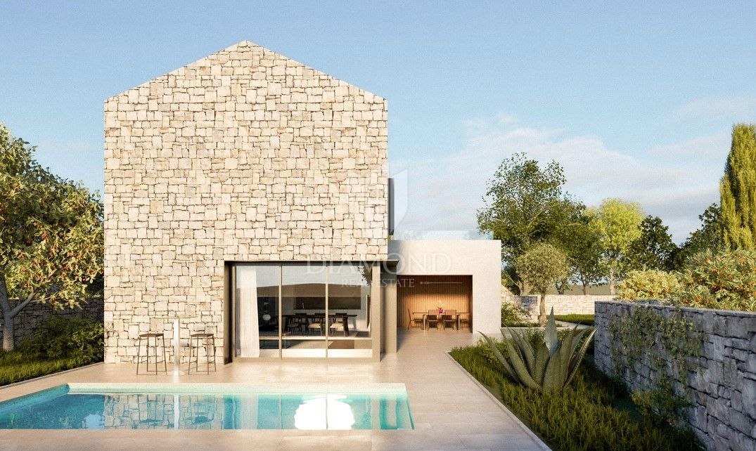 Barban, terreno attraente con progetto preliminare