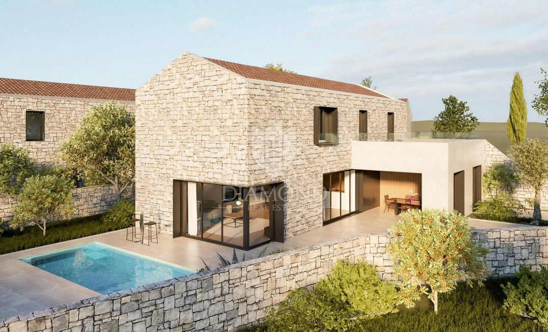 Barban, terreno attraente con progetto preliminare