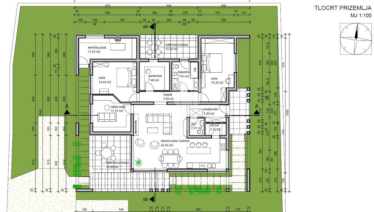 Rovigno, dintorni, casa in costruzione in una posizione ambita