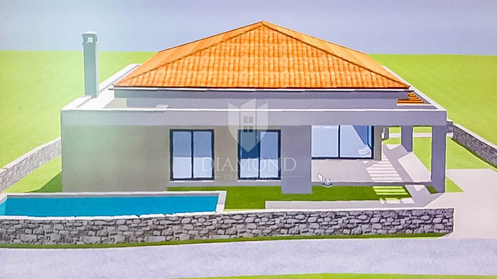 Rovigno, dintorni, casa in costruzione in una posizione ambita