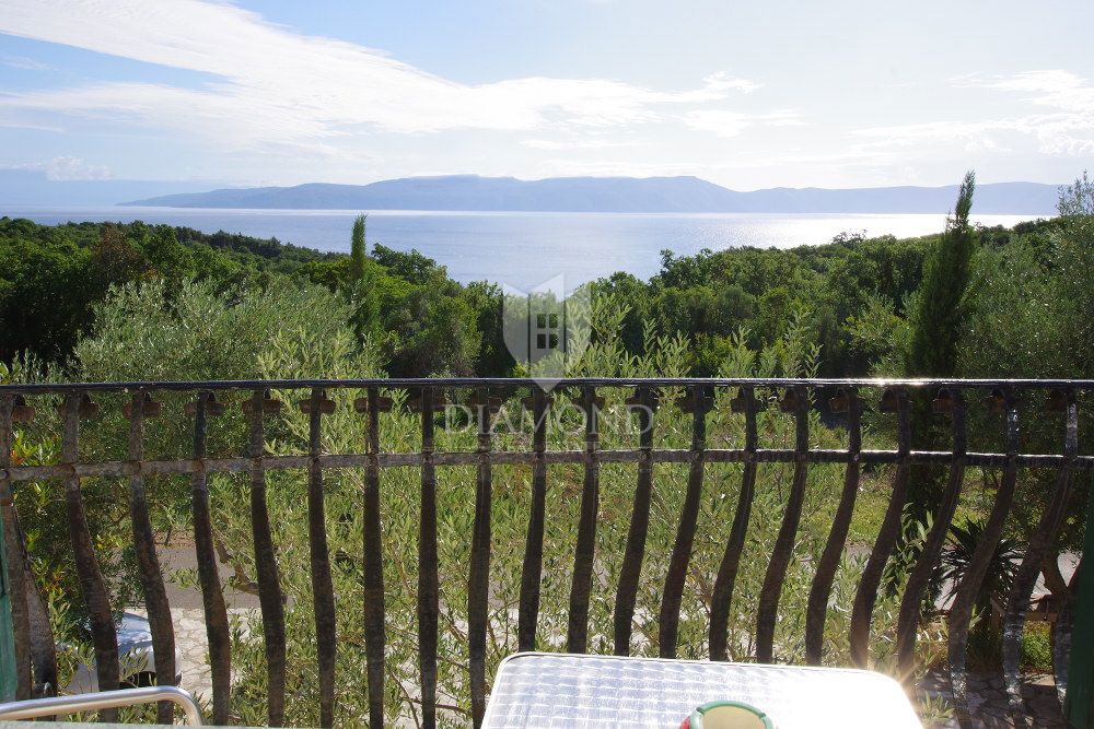 Rabac, dintorni, due case e un terreno edificabile con vista sul mare