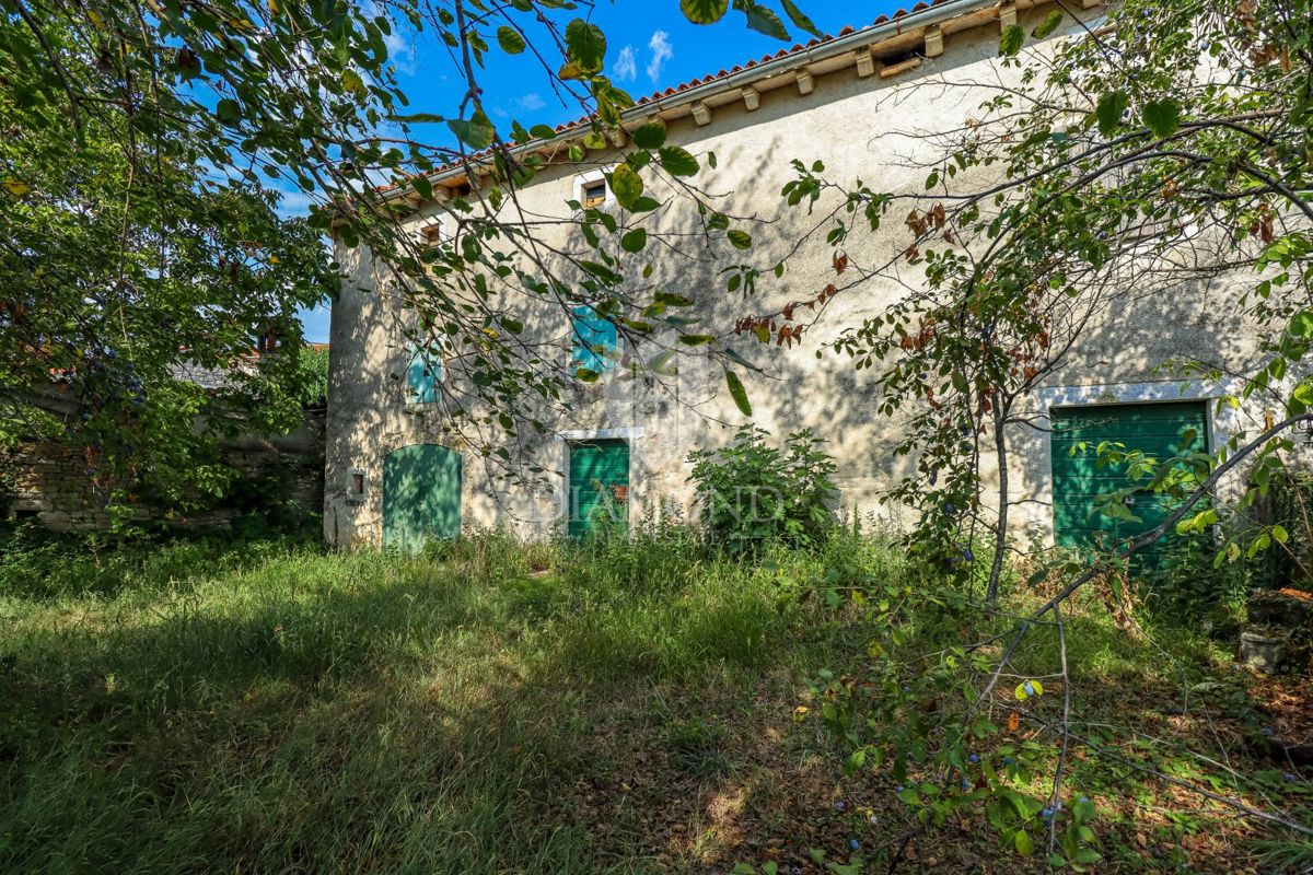 Svetvinčenat, casa in pietra con ampio giardino