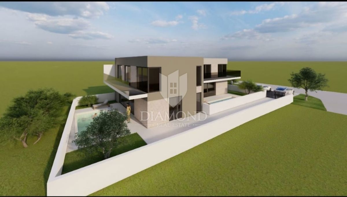 Parenzo, terreno edificabile con progetto a 2 km dal centro!