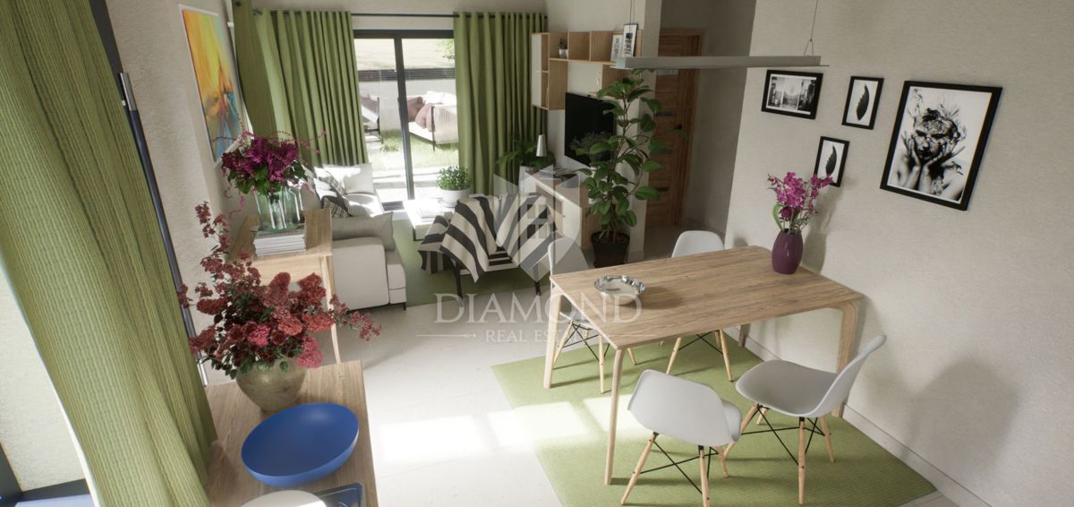 Parenzo, moderno appartamento al piano terra con giardino privato