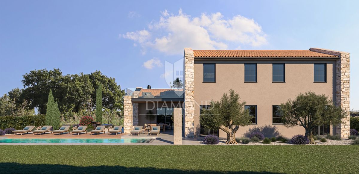 Poreč - Dintorni - Ottimo terreno edificabile di 906 m² con progetto e permesso