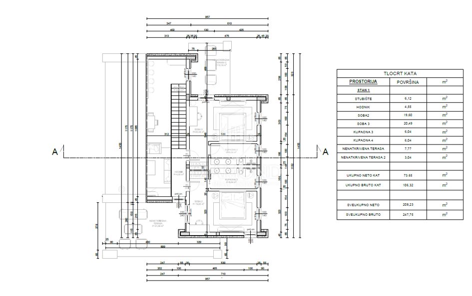Sv. Lovreč dintorni – moderna villa in costruzione con vista mare