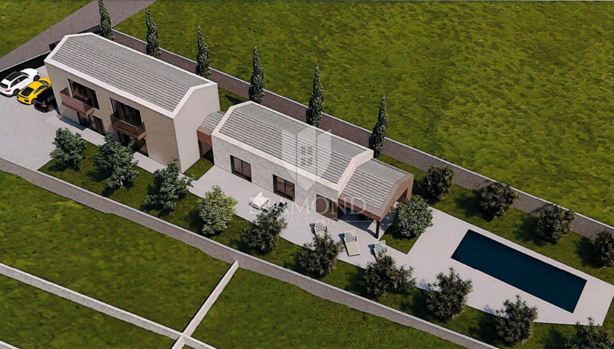 Sveti Lovreč, terreno con permesso di costruzione