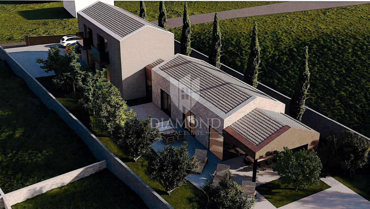 Sveti Lovreč, terreno con permesso di costruzione