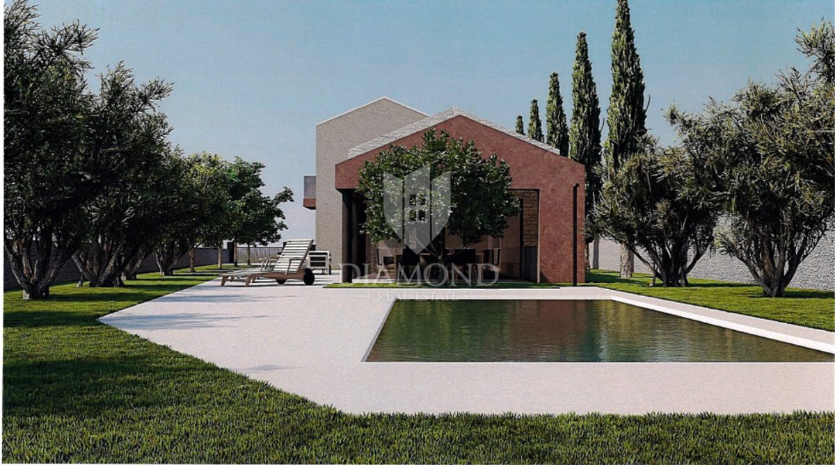 Sveti Lovreč, terreno con permesso di costruzione