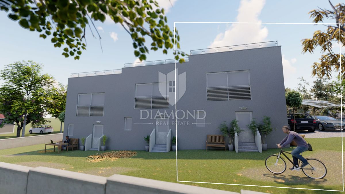 Dintorni di Umago, casa a schiera in un nuovo edificio