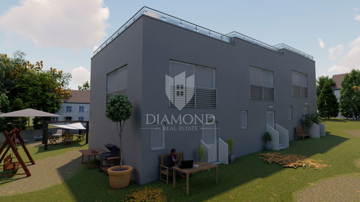 Dintorni di Umago, casa a schiera in un nuovo edificio