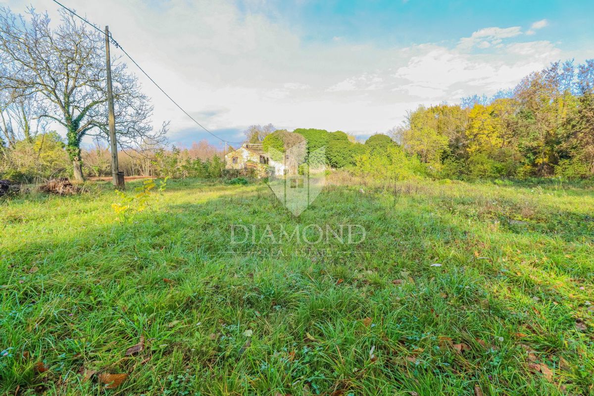 Oprtalj, dintorni! Terreno edificabile in una posizione tranquilla!