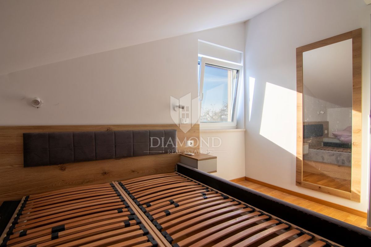 Krk, Njivice, appartamento con due camere da letto e vista mare