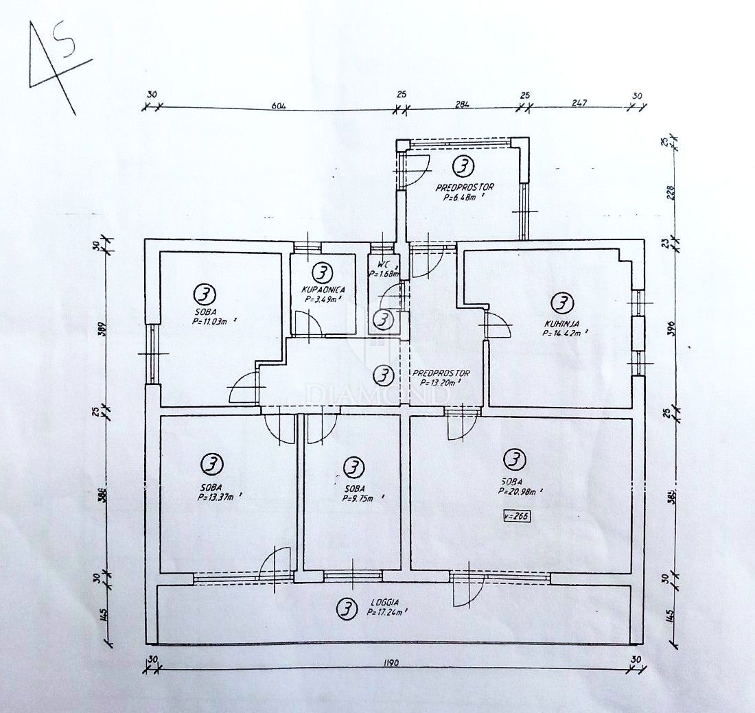 FIUME – THREE-BEDROOM APARTMENT WITH GARAGES