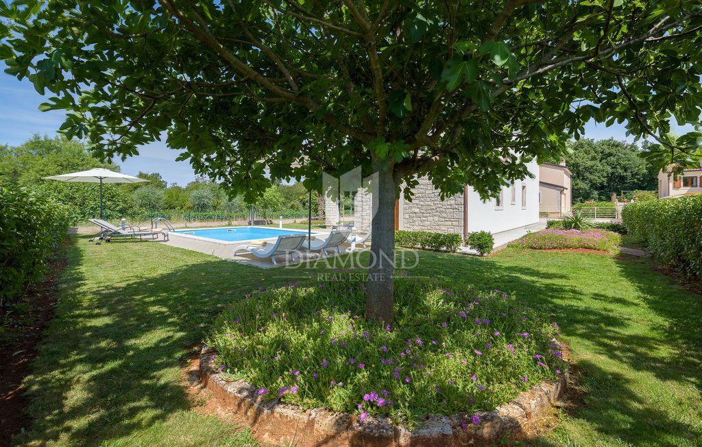 Parenzo, dintorni, villa con piscina immersa nel verde