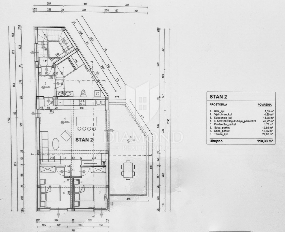 Liznjan, dintorni, casa moderna con due appartamenti