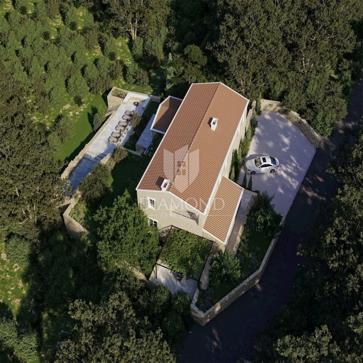 Verteneglio! Villa di lusso con vista mare a tarda ora!