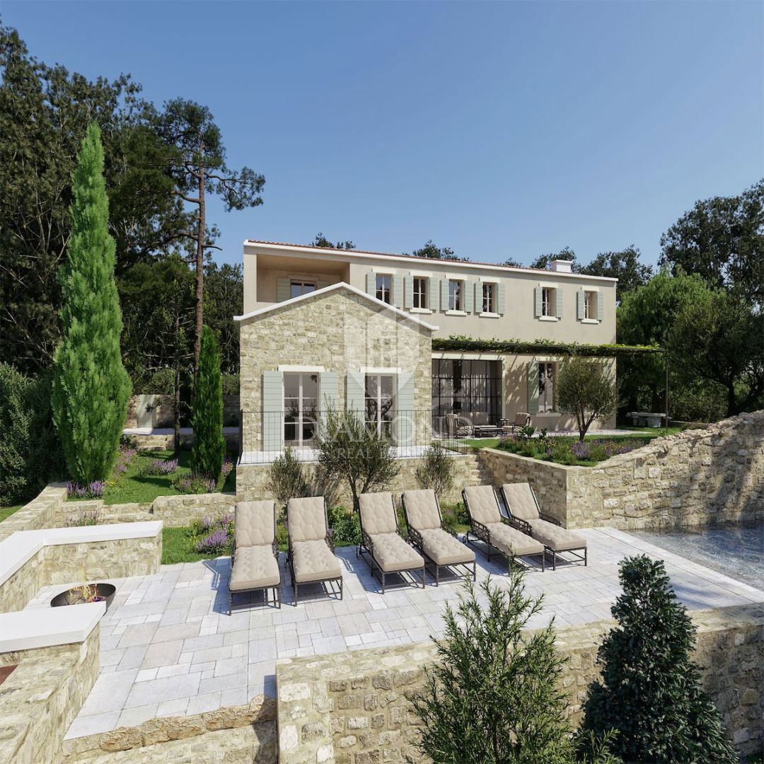 Verteneglio! Villa di lusso con vista mare a tarda ora!