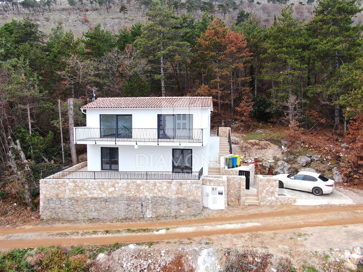 Labin, Rabac, nuova casa con una bellissima vista sul mare