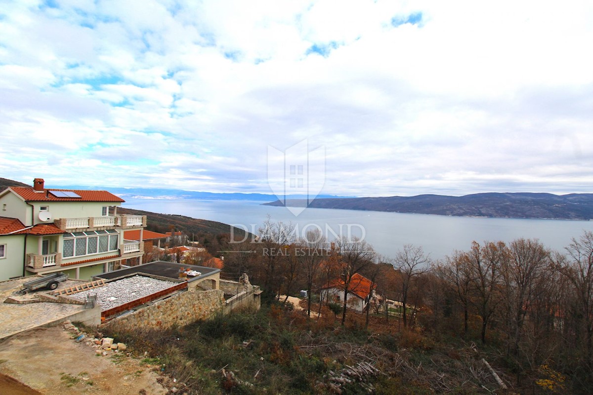 Labin, Rabac, nuova casa con una bellissima vista sul mare