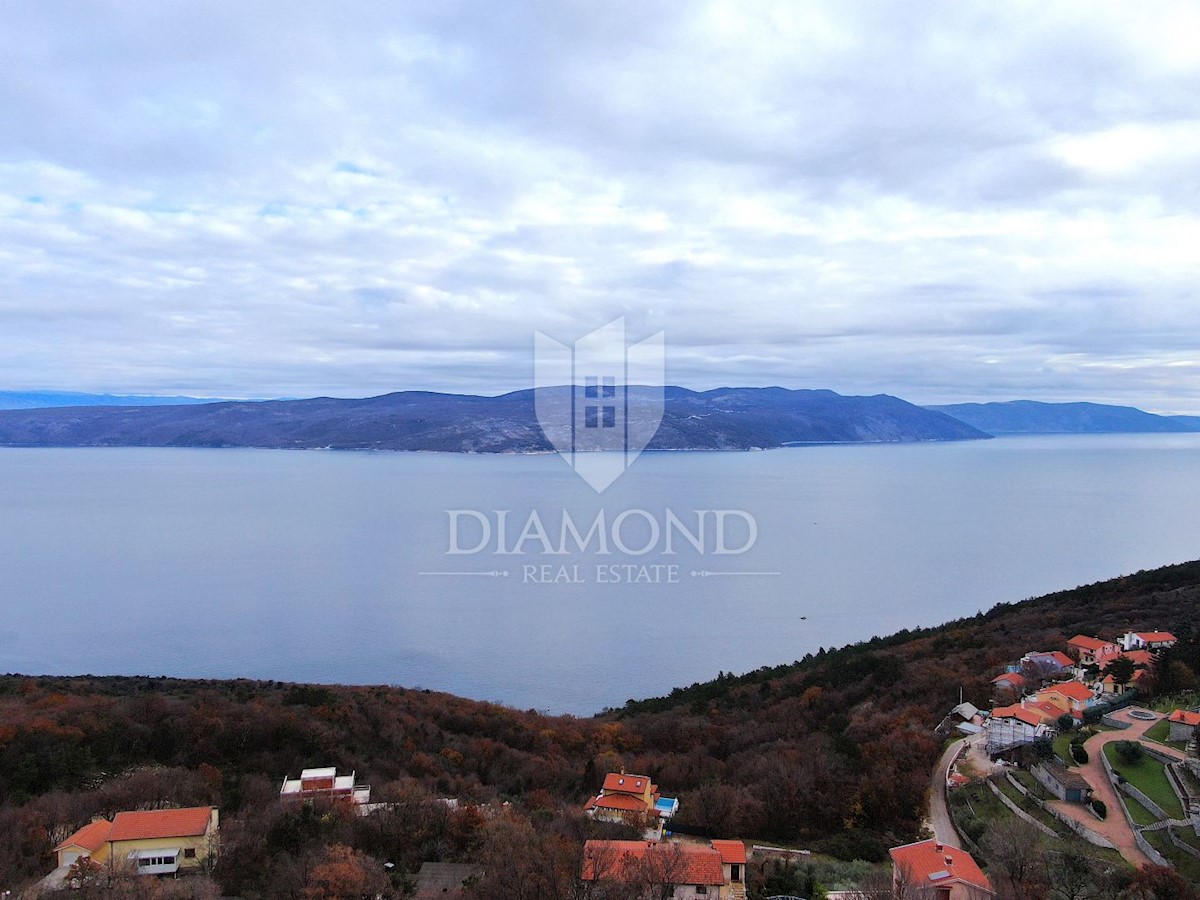 Labin, Rabac, nuova casa con una bellissima vista sul mare