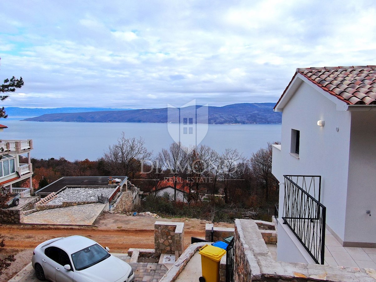 Labin, Rabac, nuova casa con una bellissima vista sul mare