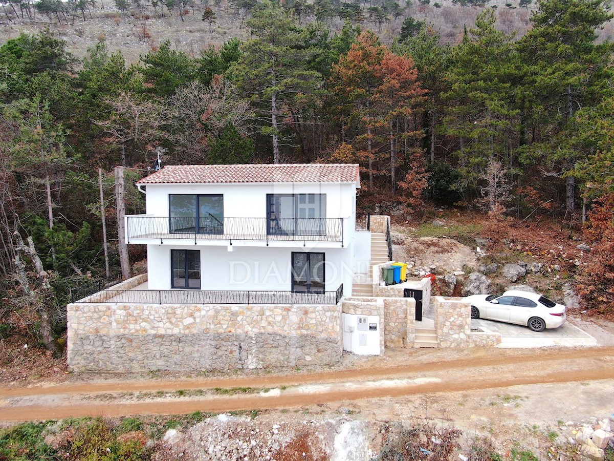 Labin, Rabac, nuova casa con una bellissima vista sul mare