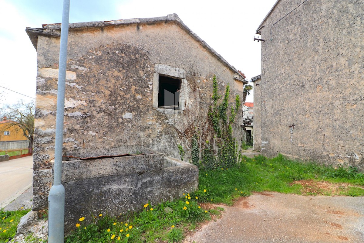 Žminj, casa in pietra da ristrutturare con ampio giardino