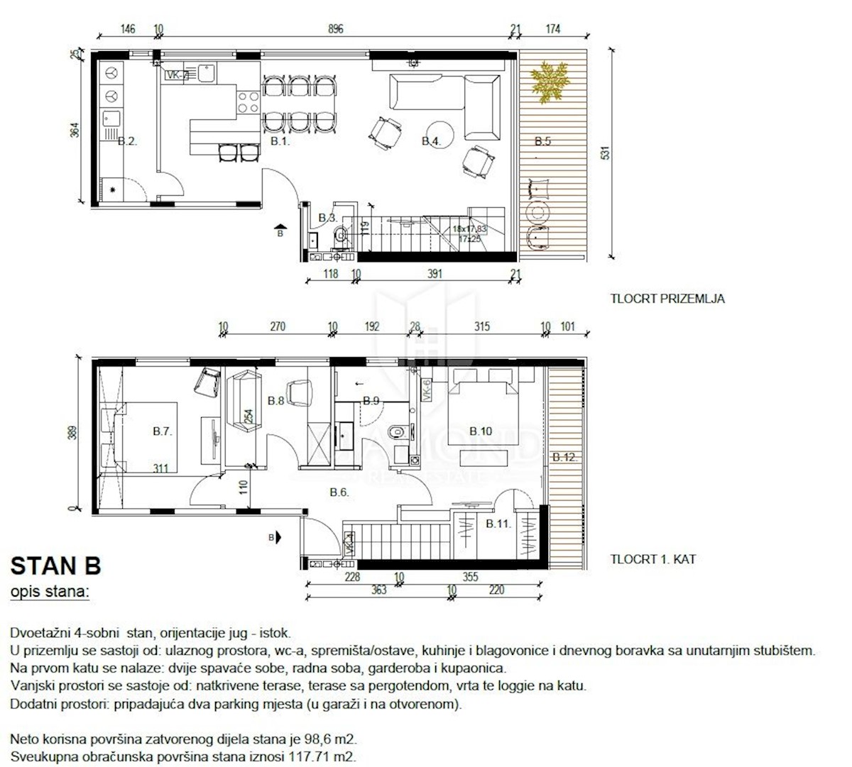 Appartamento Rovinj, 117,71m2