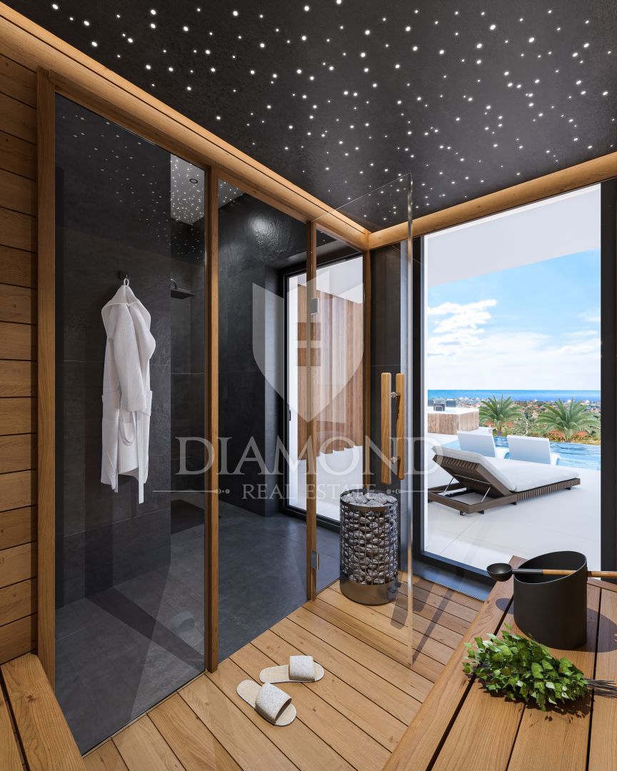 Parenzo, dintorni, villa di lusso con vista panoramica sul mare!