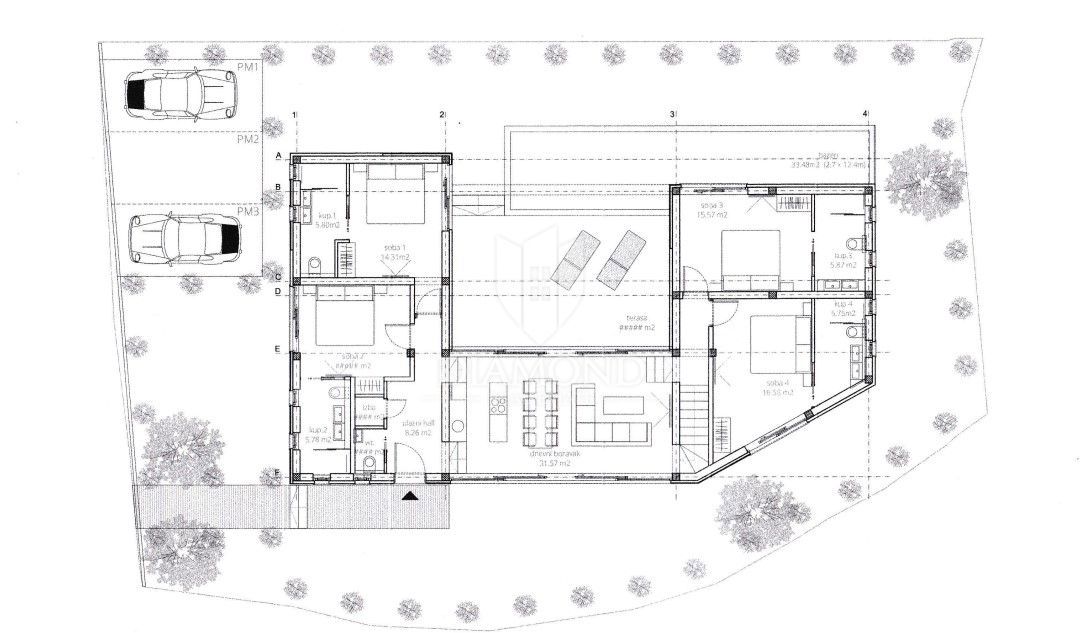 Rovigno, dintorni, bella casa nuova in una posizione tranquilla