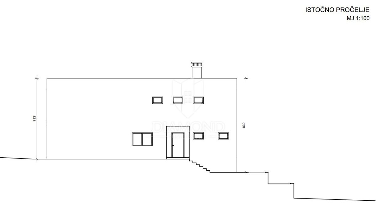 Rovigno, dintorni, casa in costruzione in una posizione tranquilla