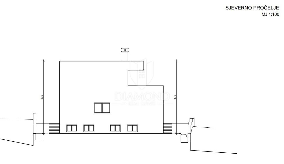Rovigno, dintorni, casa in costruzione in una posizione tranquilla