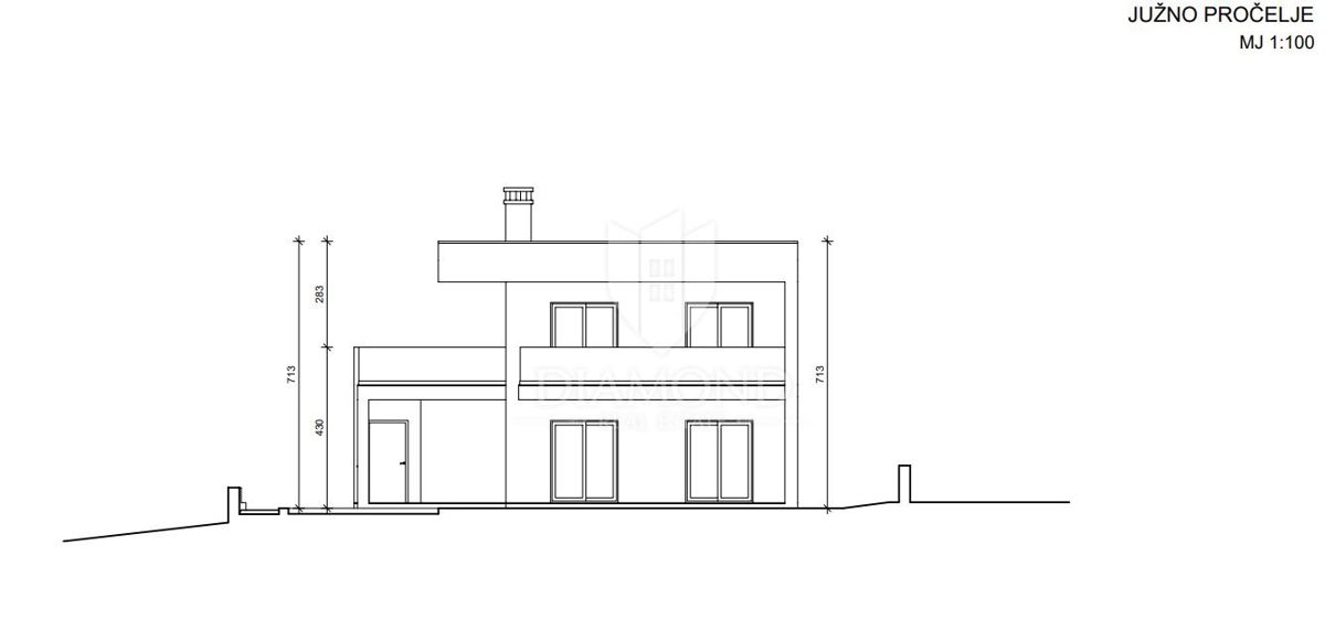 Rovigno, dintorni, casa in costruzione in una posizione tranquilla