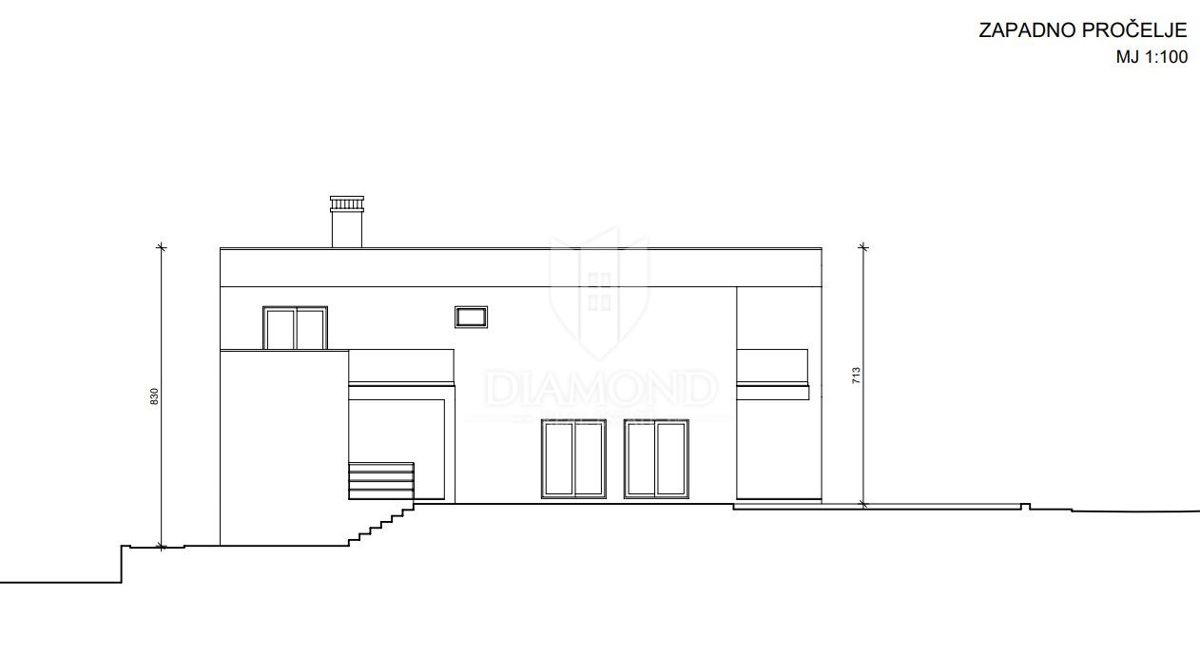 Rovigno, dintorni, casa in costruzione in una posizione tranquilla
