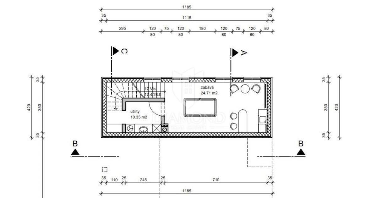 Rovigno, dintorni, casa in costruzione in una posizione tranquilla