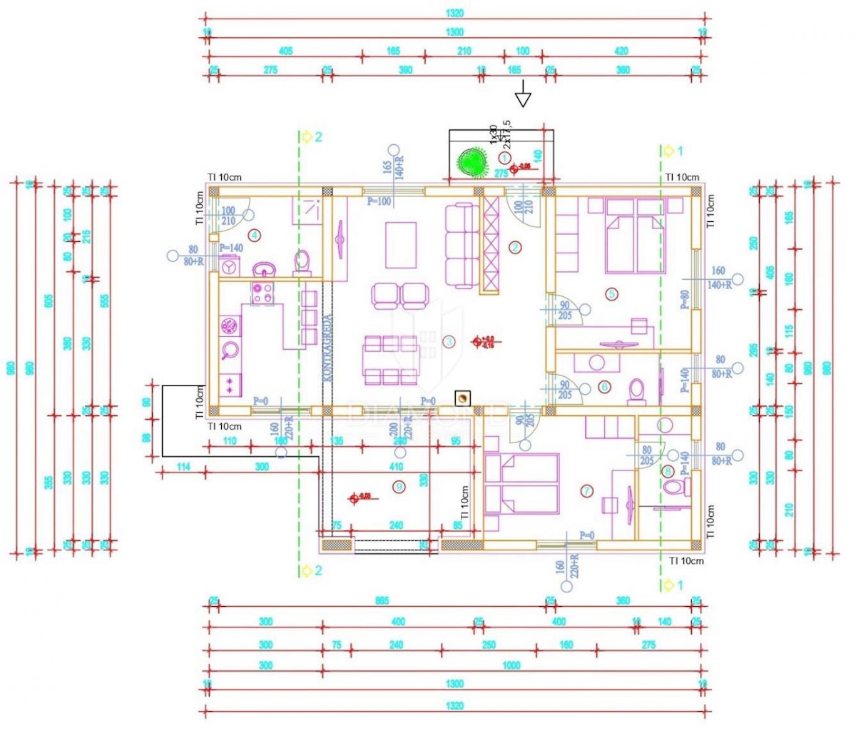 Una nuova casa con piscina in una posizione tranquilla vicino a Sanvincenti