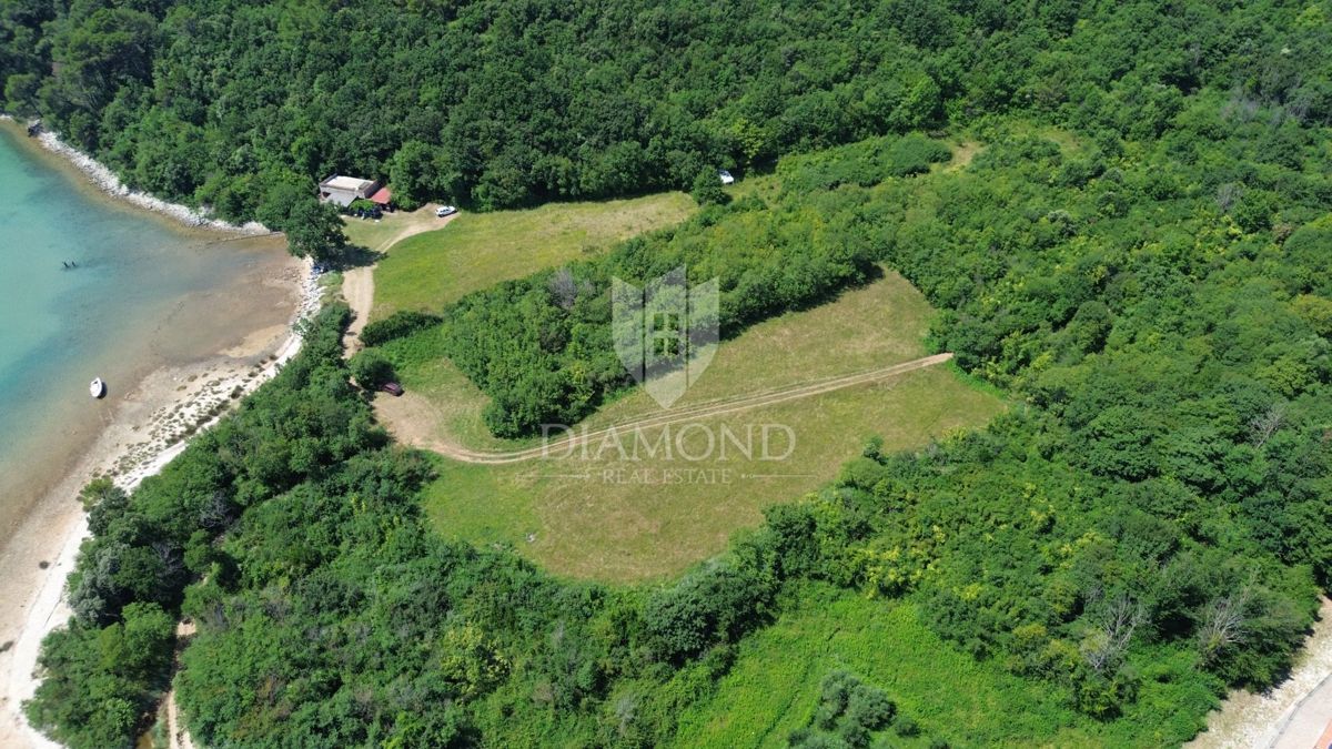 Albona, dintorni, terreno agricolo, 1a fila al mare