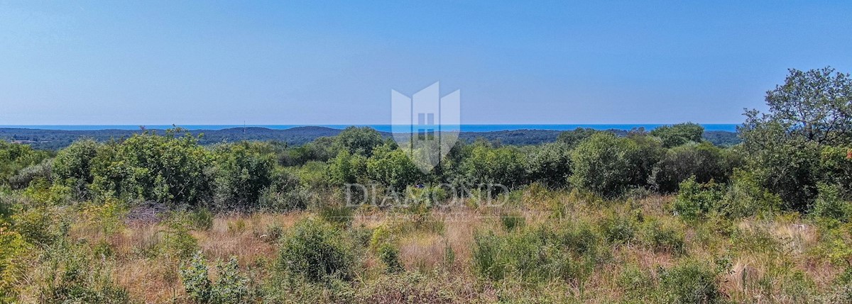 VISTA SUL MARE!!! Terreno vicino a Rovigno con permesso di costruire