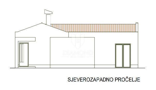 Casa Rohbau vicino al mare, vicino a Pola