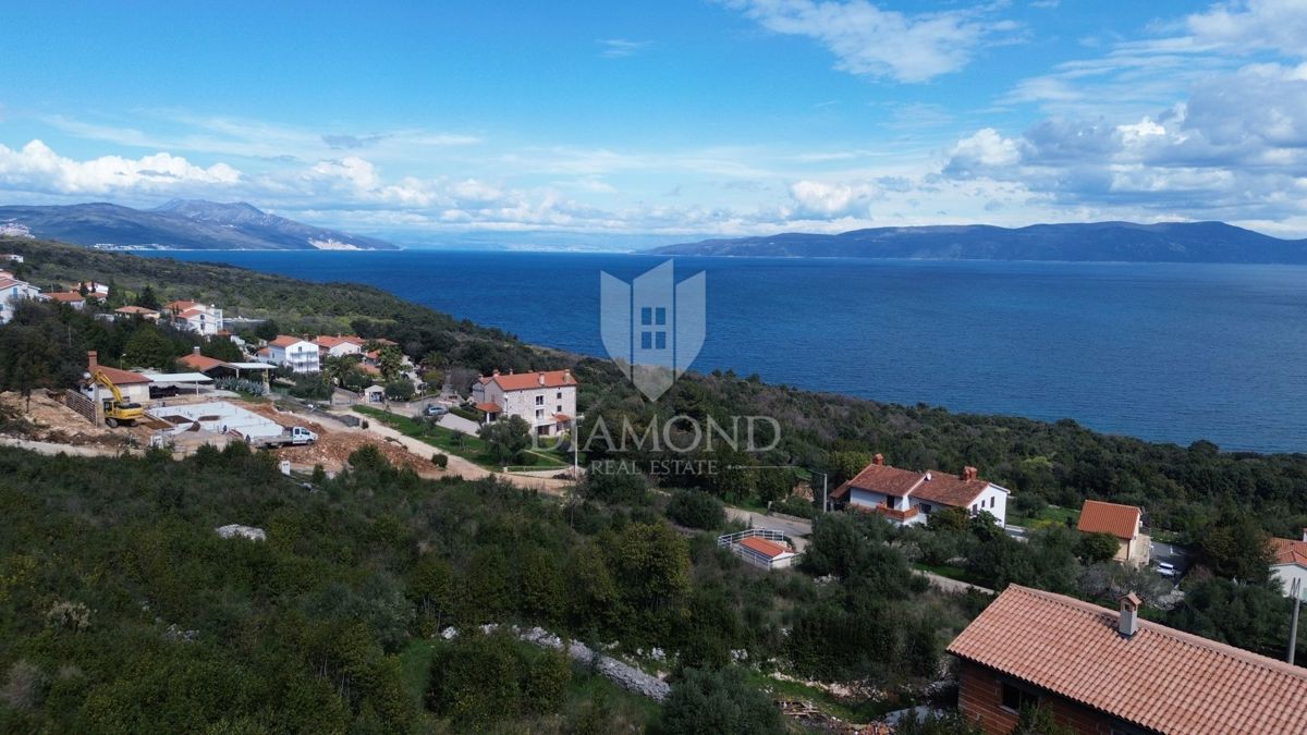 Rabac-Labin, dintorni, terreno edificabile con vista mare