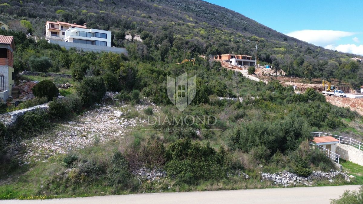 Rabac-Labin, dintorni, terreno edificabile con vista mare