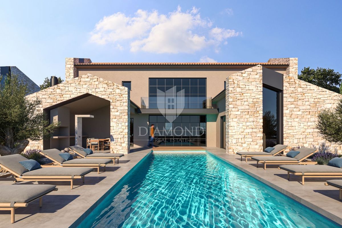 Poreč - Dintorni - Ottimo terreno edificabile di 2132 m² con progetto e permesso