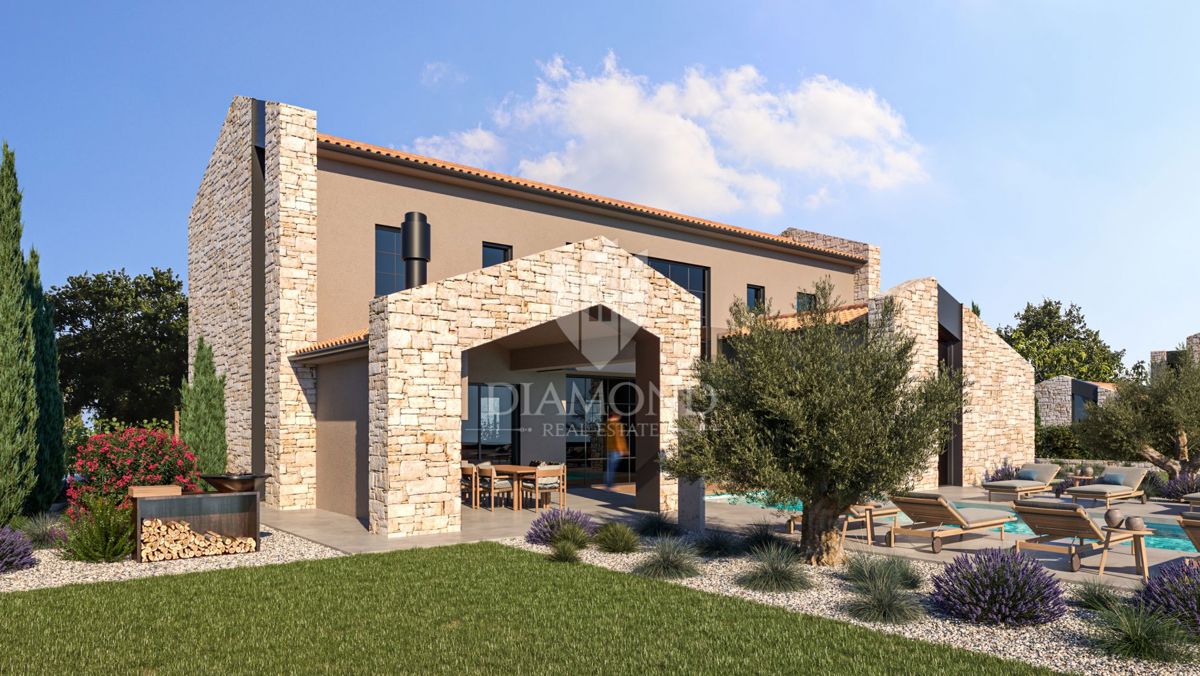 Poreč - Dintorni - Ottimo terreno edificabile di 2132 m² con progetto e permesso