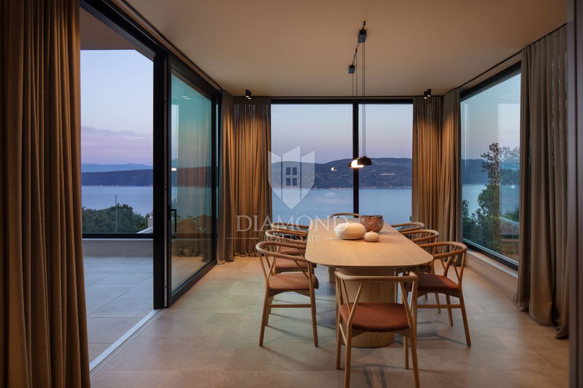 Rabac, Labin, bellissima nuova villa con vista mare
